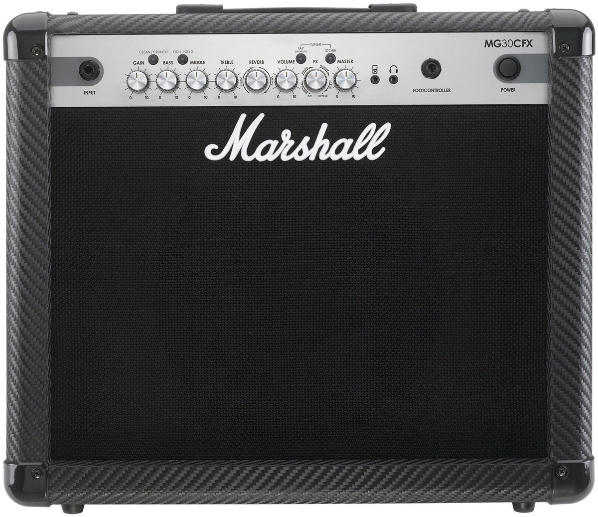 Amplificador combo solid-state Marshall MG30CFX Carbon Fibre