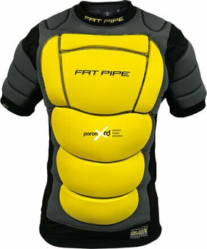Floorball kapusfelszerelés Fat Pipe GK Protective XRD Padding Vest Black/Yellow XS/S Floorball kapusfelszerelés - 1