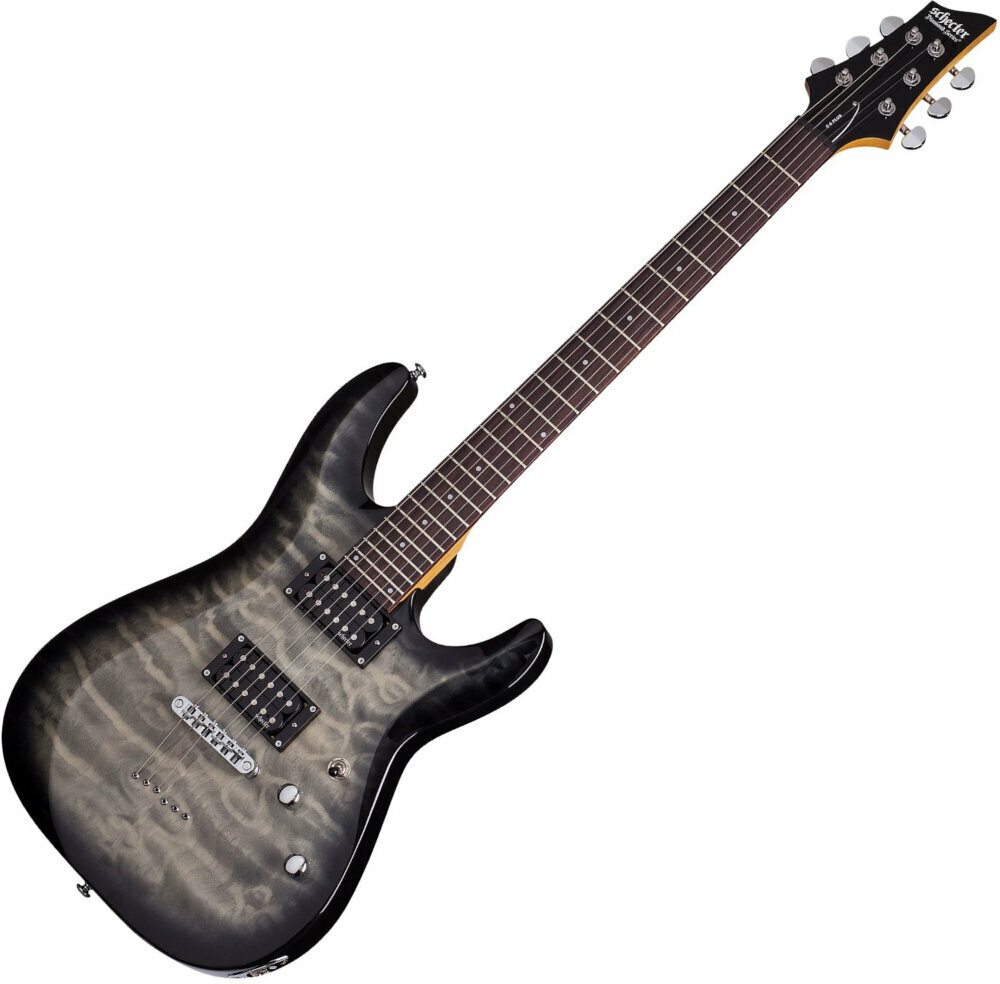 E-Gitarre Schecter C-6 Plus Charcoal Burst