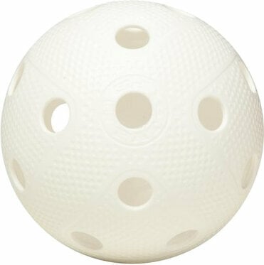 Floorball-Ball Fat Pipe Ball White Floorball-Ball