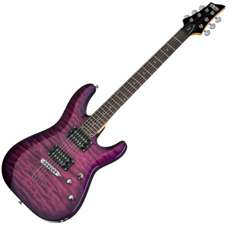 Elektrische gitaar Schecter C-6 Plus Electric Magenta