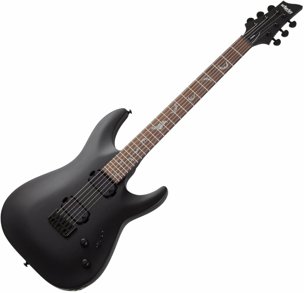 Elektrische gitaar Schecter Damien-6 Satin Black