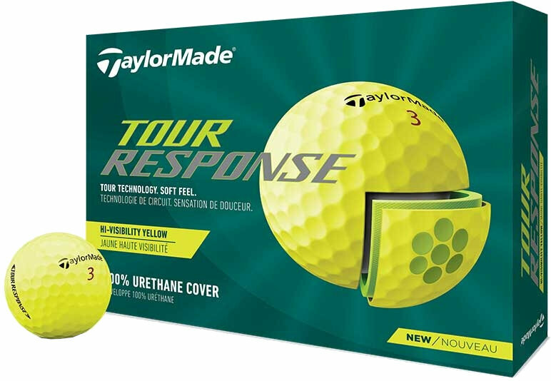 Palle da golf TaylorMade Tour Response Yellow 2022