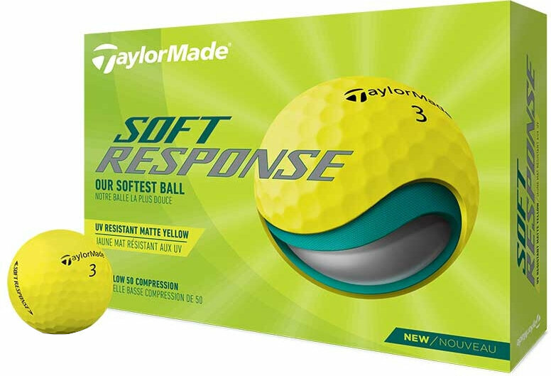 Nova loptica za golf TaylorMade Soft Response Yellow 2022
