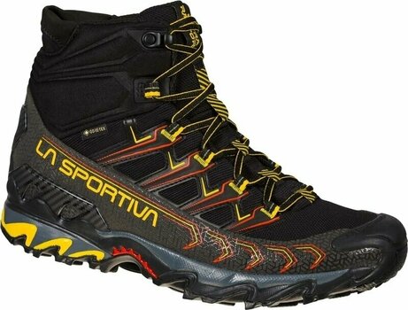 Mens Outdoor Shoes La Sportiva Ultra Raptor II Mid GTX Black/Yellow 41 Mens Outdoor Shoes - 1