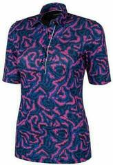 Tricou polo Galvin Green Marissa Ventil8+ Surf Blue/Navy/Pink M Tricou polo