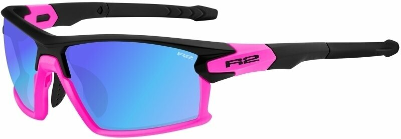 Cykelbriller R2 Eagle Pink-Black Matt/Blue Revo Pink Cykelbriller