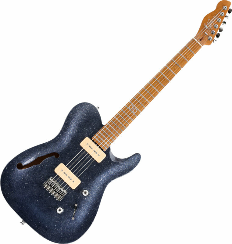 Elektrische gitaar Chapman Guitars ML3 Semi Hollow Pro Traditional Atlantic Blue Sparke