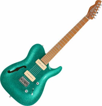 Elektrická gitara Chapman Guitars ML3 Semi Hollow Pro Traditional Aventurine Green Sparkle - 1