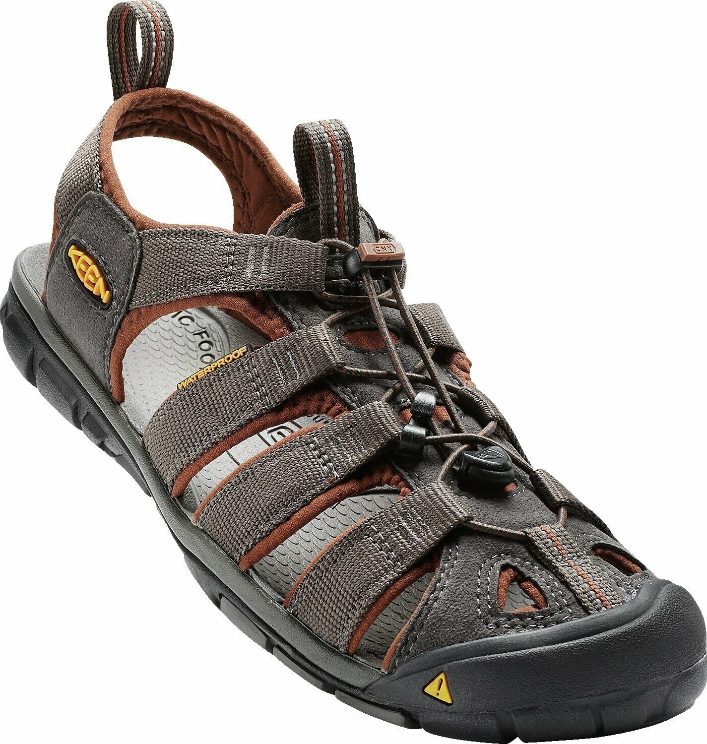 Keen Pantofi trekking de bărbați Clearwater CNX Men's Sandals Raven/Tortoise Shell 42