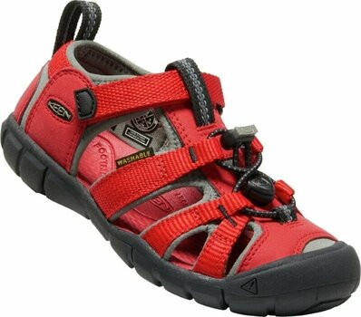 Kids' Hiking Shoes Keen Seacamp II CNX Children Sandals Racing Red/Gargoyle 30 Kids' Hiking Shoes - 1