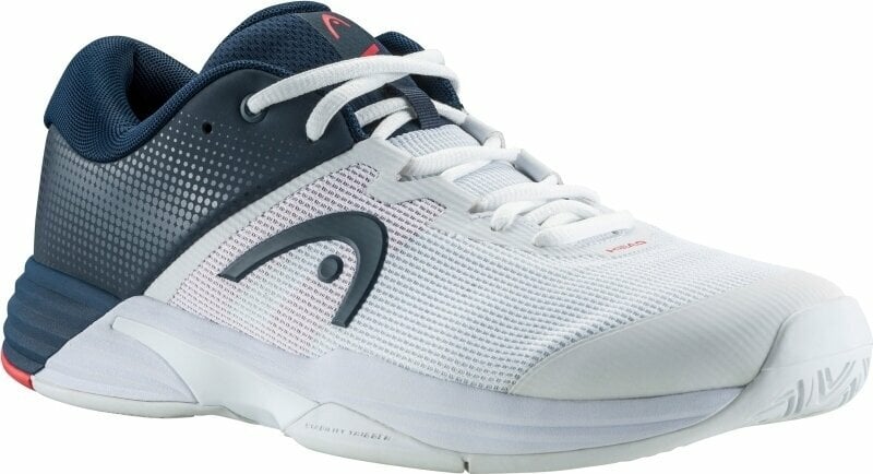 Мъжки обувки за тенис Head Revolt Evo 2.0 White/Dark Blue 42,5 Мъжки обувки за тенис