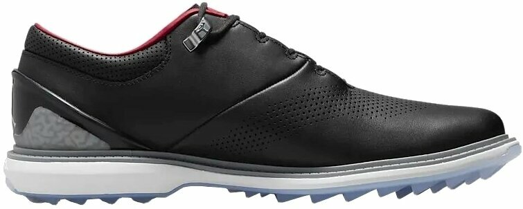 Calçado de golfe para homem Nike Jordan ADG 4 Mens Golf Shoes Black/White/Cement Grey/Metallic Silver 44,5