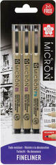 Rapidograf Sakura Pigma Micron PN 3 Pisaki techniczne Black 3 szt.