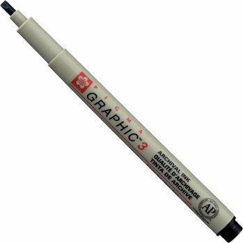 Stylo technique Sakura Pigma Graphic 3 Stylo technique Black 3 mm 1 pc - 1