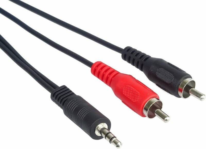 Audió kábel PremiumCord Jack 3.5mm-2xCINCH M/M 1,5 m Audió kábel