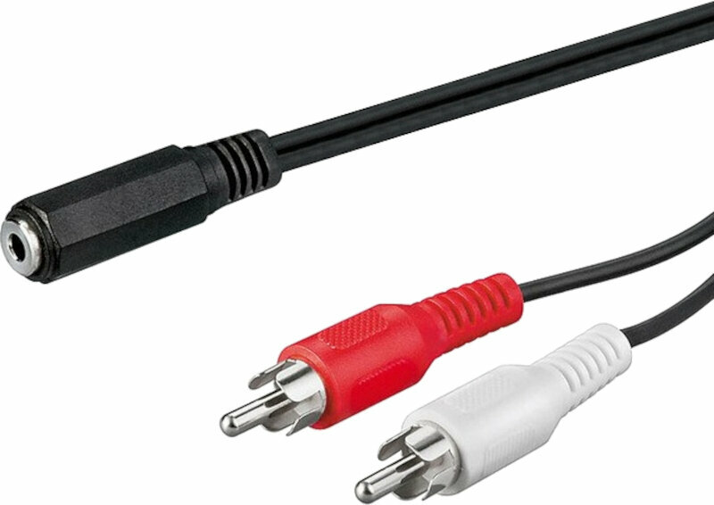 Kabel Audio PremiumCord Jack 3.5mm-2xCINCH F/M 1,5 m Kabel Audio