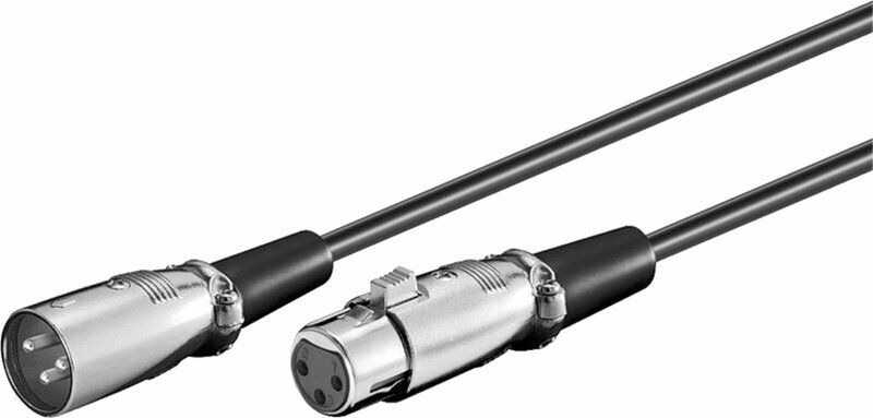 Microphone Cable PremiumCord XLR-XLR M/F Black 2 m