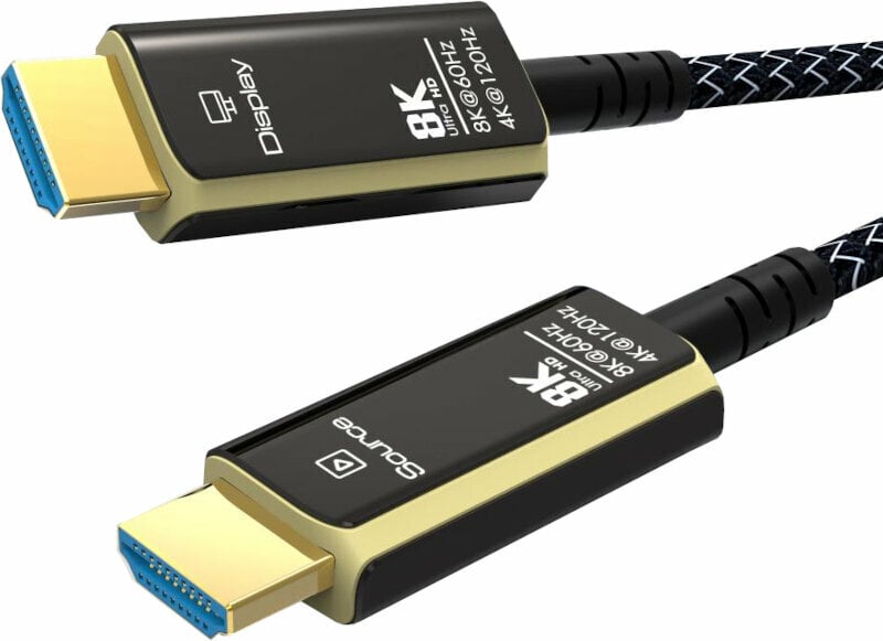 Cablu video PremiumCord Ultra High Speed HDMI 2.1 Optical fiber 8K 8K 10 m