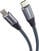 Cable USB PremiumCord USB-C to USB-C Braided Gris 0,5 m Cable USB
