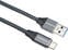 USB kabel PremiumCord USB-C - USB-A 3.0 Braided Siva 2 m USB kabel