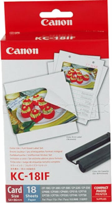 Photo paper
 Canon KC18IF Stickers Photo paper
