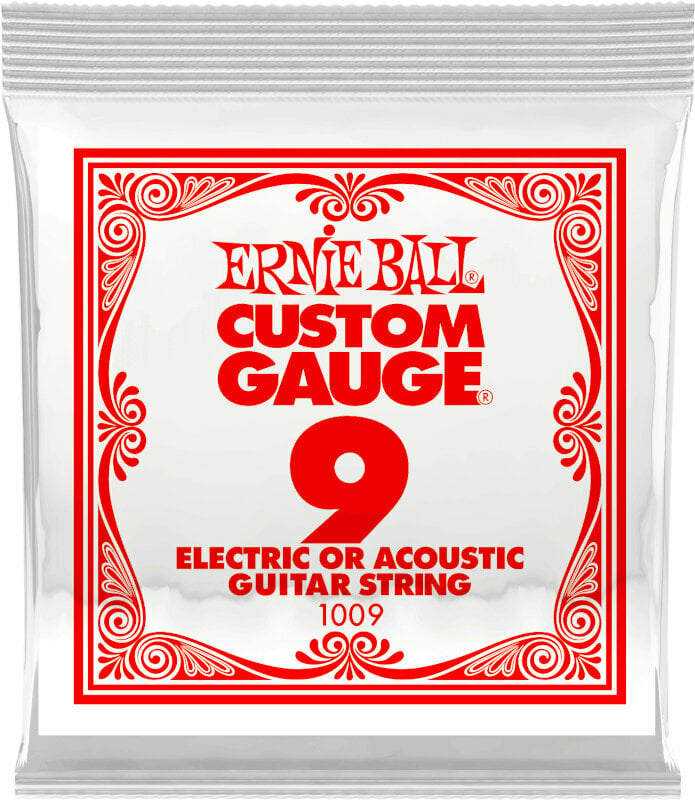 Enkelt guitarstreng Ernie Ball P01009 Enkelt guitarstreng
