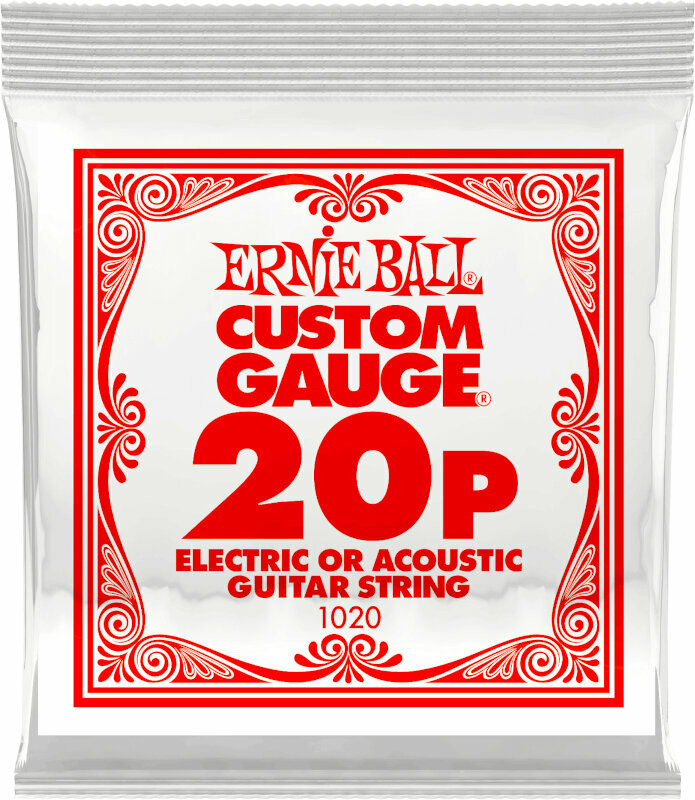 Enkel gitarrsträng Ernie Ball P01020 Enkel gitarrsträng