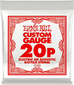 Cuerda de guitarra individual Ernie Ball P01020 Cuerda de guitarra individual - 1