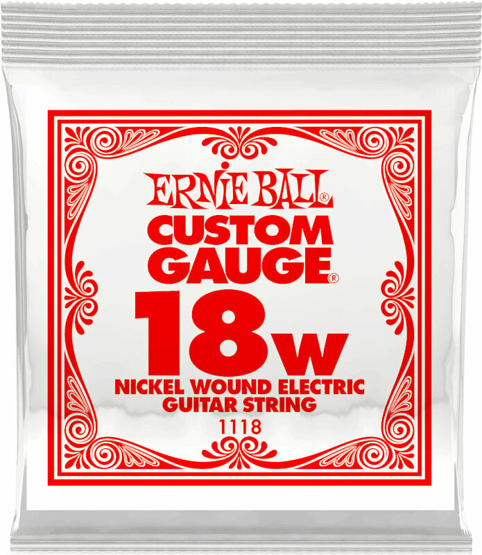 Cuerda de guitarra individual Ernie Ball P01118 Cuerda de guitarra individual