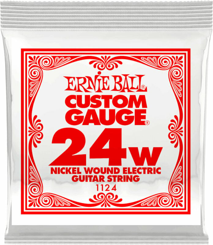 Cuerda de guitarra individual Ernie Ball P01124 Cuerda de guitarra individual