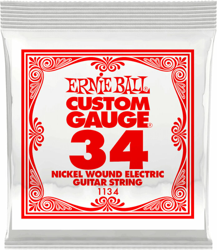 Cuerda de guitarra individual Ernie Ball P01134 Cuerda de guitarra individual