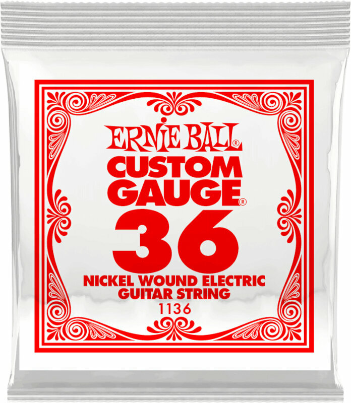 Единична струна за китара Ernie Ball P01136 Единична струна за китара