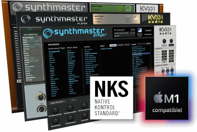Logiciel de studio Instruments virtuels KV331 Audio SynthMaster Player (Produit numérique)