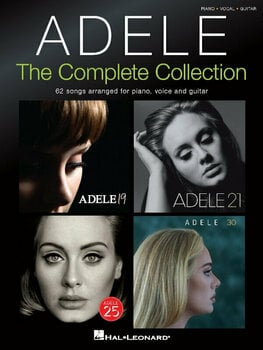 Partitura para pianos Adele The Complete Colection: Piano, Vocal and Guitar Livro de música - 1