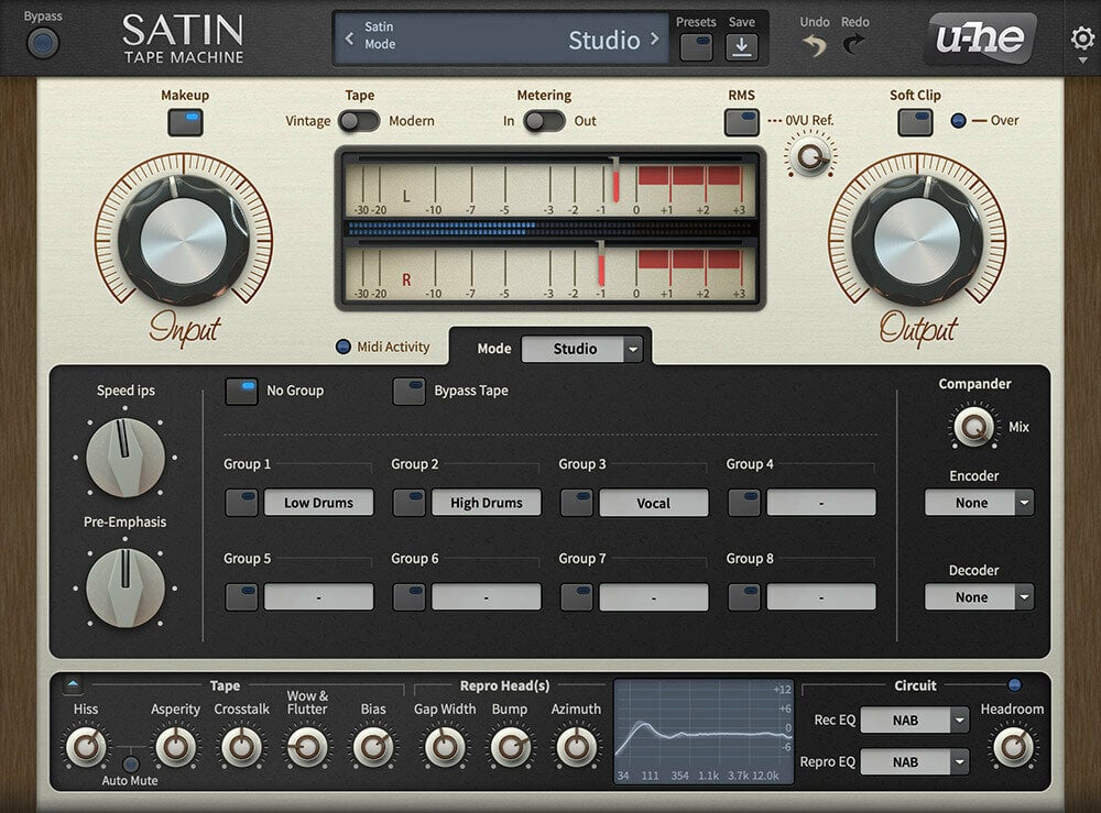 Tonstudio-Software Plug-In Effekt u-he Software Satin (Digitales Produkt)