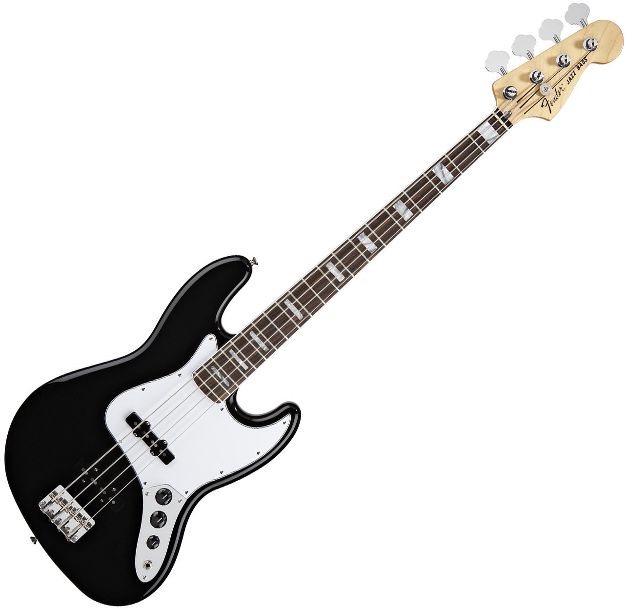 4 stygų bosinė gitara Fender 70s Jazz Bass RW Black