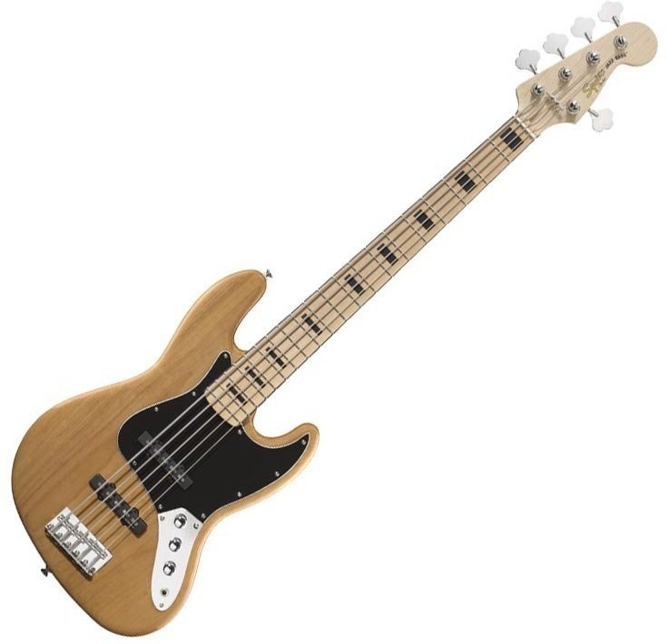 5-snarige basgitaar Fender Squier Vintage Modified Jazz Bass V MN Natural