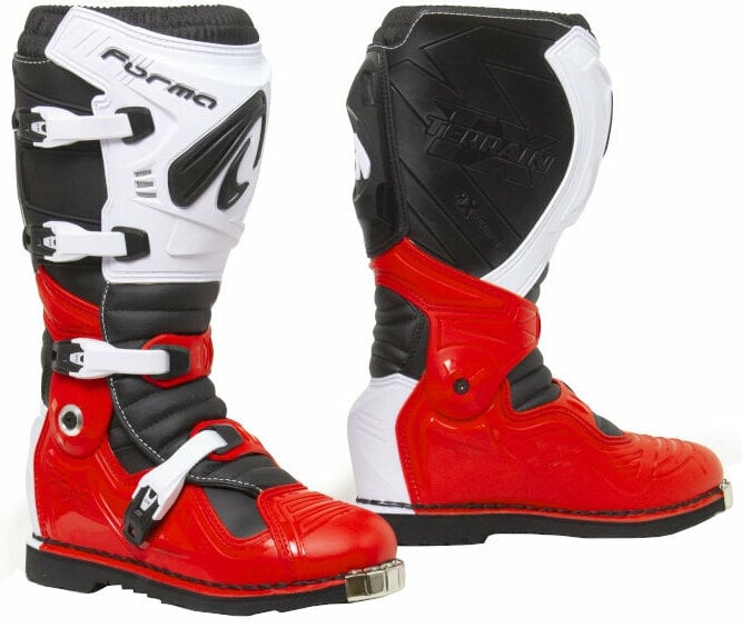 Motorcykel støvler Forma Boots Terrain Evolution TX Red/White 39 Motorcykel støvler