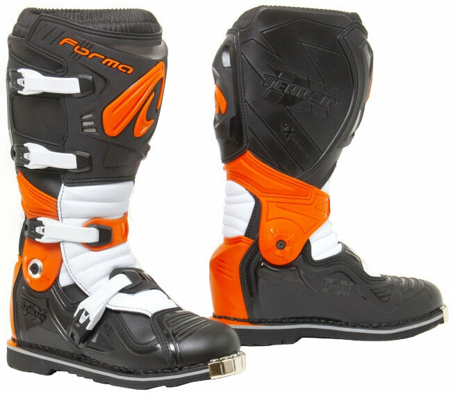 Motoristični čevlji Forma Boots Terrain Evolution TX Black/Orange/White 40 Motoristični čevlji