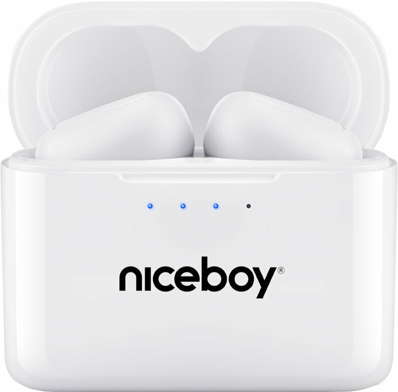 Аудио > Слушалки > безжични слушалки > True Wireless In-ear Niceboy HIVE Podsie 3 Polar White