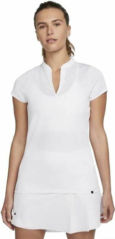 Polo Shirt Nike Dri-Fit Advantage Ace WomenS Polo Shirt White/White 2XL