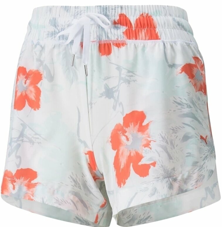 Pantalones cortos Puma W Nassau Short Bright White/Hot Coral XS