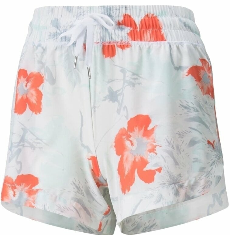Pantalones cortos Puma W Nassau Short Bright White/Hot Coral L