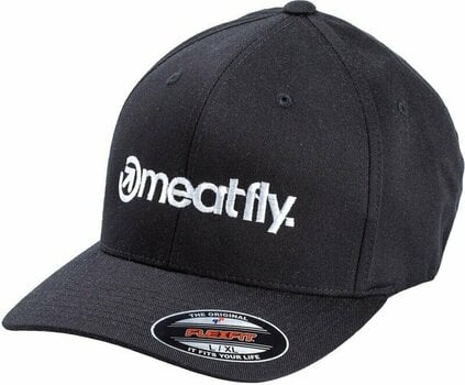Baseball sapka Meatfly Brand Flexfit Black S/M Baseball sapka - 1