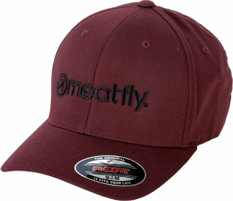 Baseball Cap Meatfly Brand Flexfit Maroon S/M Baseball Cap