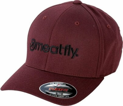 Baseball Cap Meatfly Brand Flexfit Maroon S/M Baseball Cap - 1