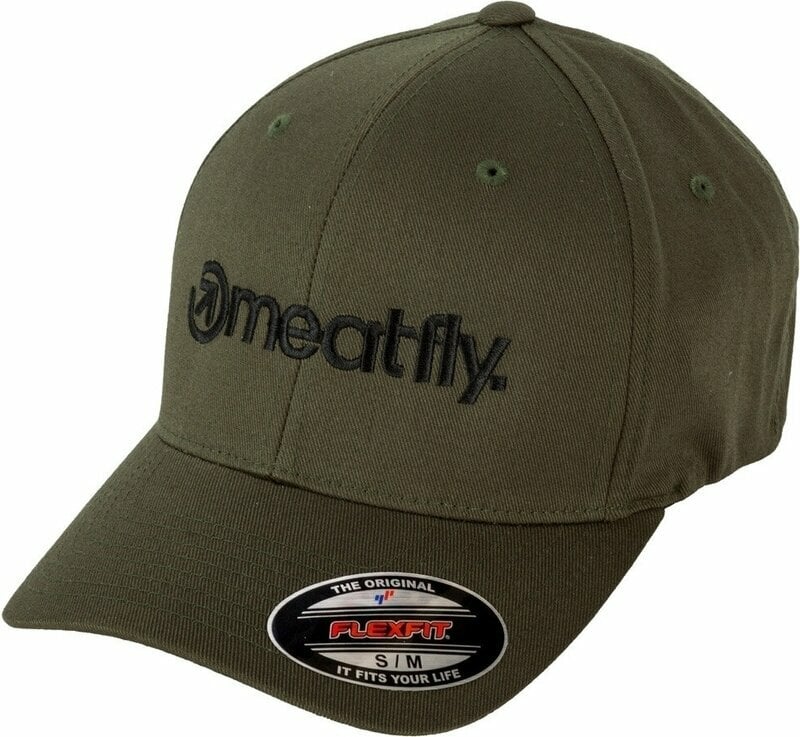 Gorra de beisbol Meatfly Brand Flexfit Olive L/XL Gorra de beisbol