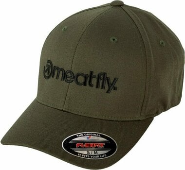 Baseball Cap Meatfly Brand Flexfit Olive L/XL Baseball Cap - 1
