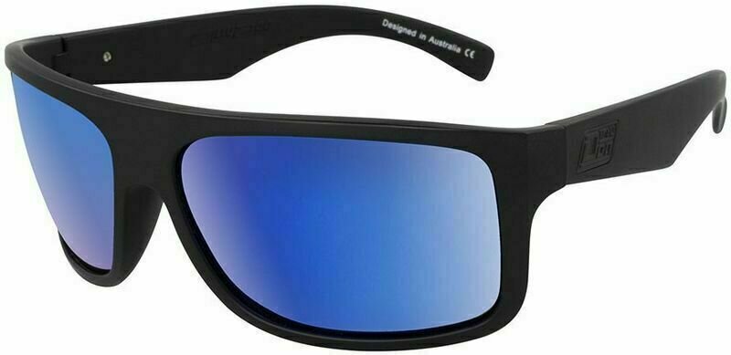 Gafas Lifestyle Dirty Dog Anvil 53564 Satin Black/Grey/Blue Mirror Polarized XL Gafas Lifestyle